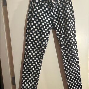 Kate Spade Black and White Apple Pants